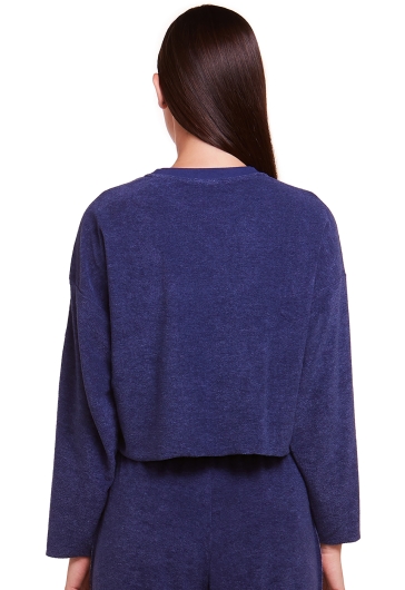 Blusa Cropped Manga Longa Athleisure SPA