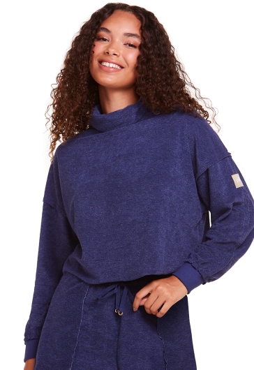 Blusa Gola Alta Manga Longa